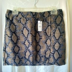 Express snake print skirt size 8